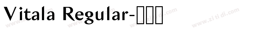Vitala Regular字体转换